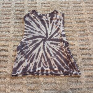 Free People Movement XS Tank Top Purple Tie-Dye Muscle Tee